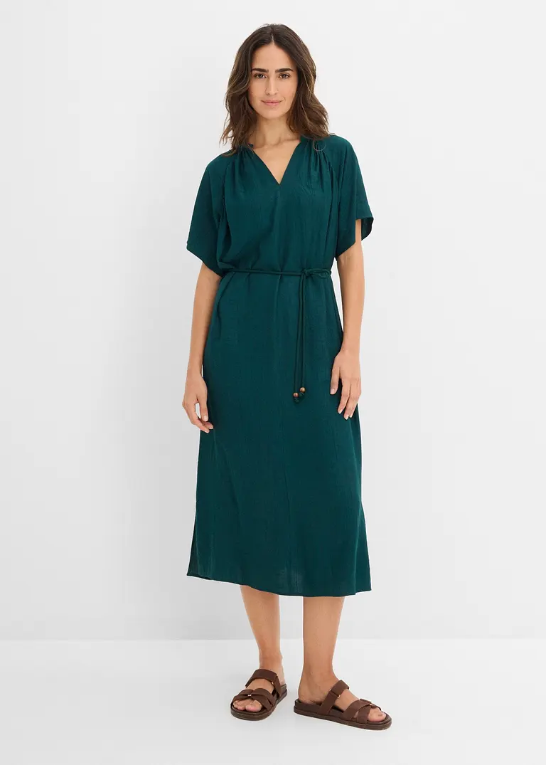Midikleid aus softem Viskose-Mix