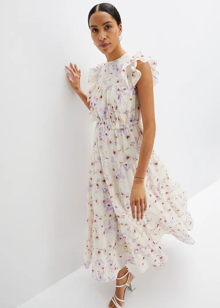 Maxikleid aus reiner Baumwolle