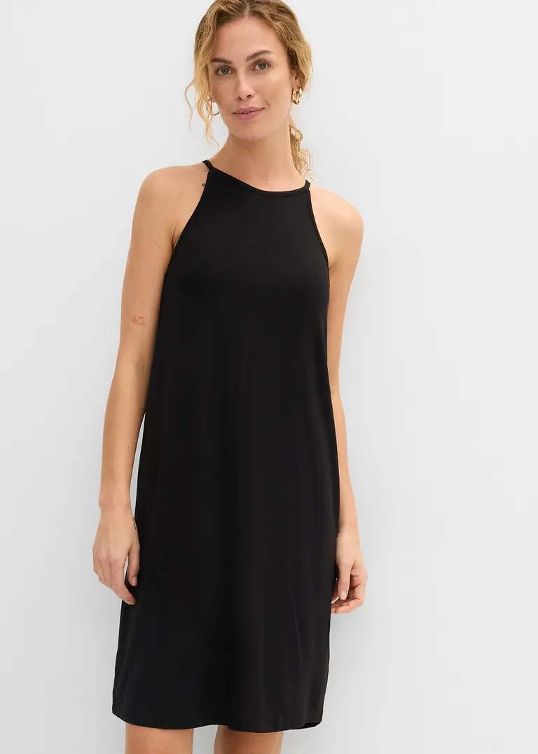Jerseykleid aus fließendem Lyocell-Mix
